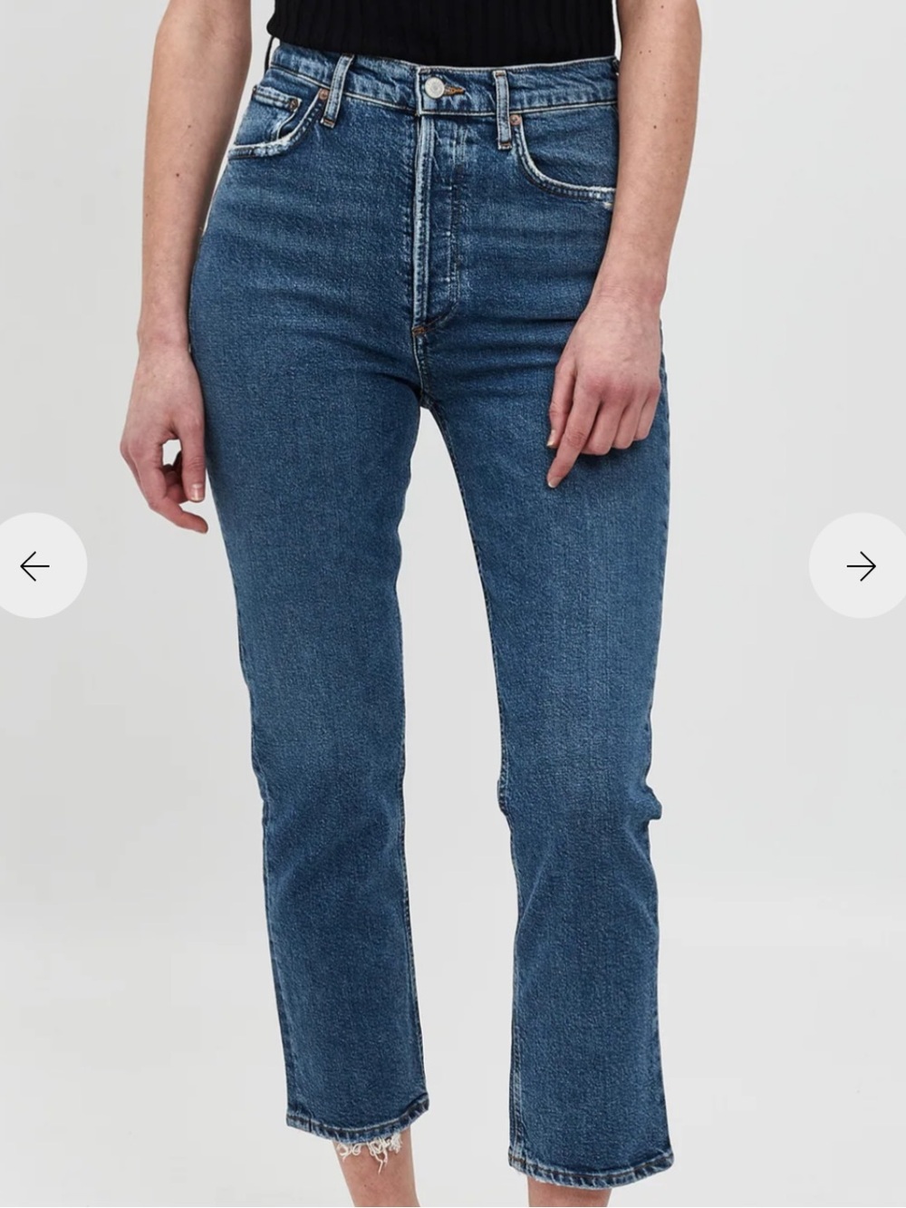 A Golde Riley Crop Straight Jeans 28 agolde